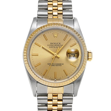 ロレックス デイトジャスト 16233 シャンパン メンズ 時計 【中古】【wristwatch】
