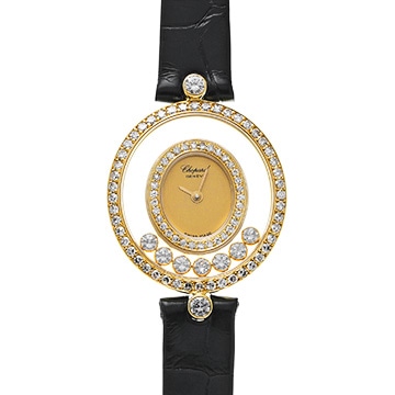 ショパール ハッピーダイヤモンド 20/4292 シャンパン レディース 時計 【中古】【wristwatch】