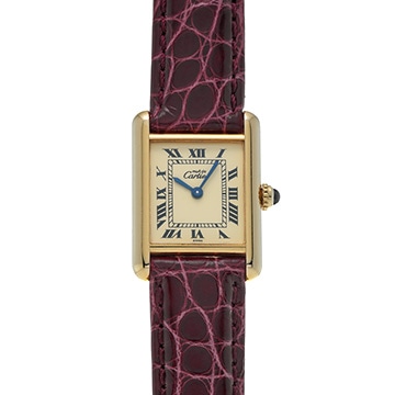 カルティエ マストタンク ヴェルメイユ SM W1003154 アイボリー レディース 時計 【中古】【wristwatch】
