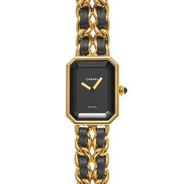 シャネル プルミエール M H0001 ブラック レディース 時計 【中古】【wristwatch】