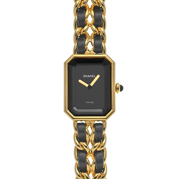 シャネル プルミエール S H0001 ブラック レディース 時計 【中古】【wristwatch】