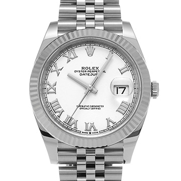 ロレックス デイトジャスト 41 126334 ホワイト メンズ 時計 【中古】【wristwatch】