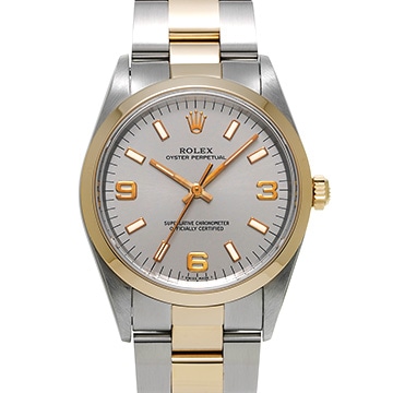 ロレックス オイスターパーペチュアル 14203 グレー メンズ 時計 【中古】【wristwatch】