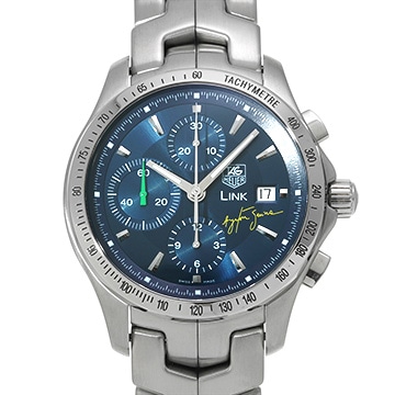 タグ ホイヤー リンク セナモデル　2004本限定 CJF2113.BA0576 ブルー メンズ 時計 【中古】【wristwatch】