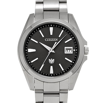 シチズン ザ・シチズン エコドライブ AQ4060-50E ブラック メンズ 時計 【中古】【wristwatch】