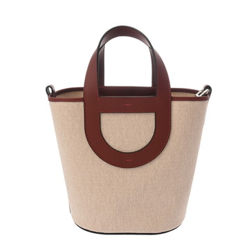 エルメス インザループ 18 エクリュ/ルージュアッシュ トワルアッシュ/ヴォースイフト レディース バッグ 【未使用】【bag】