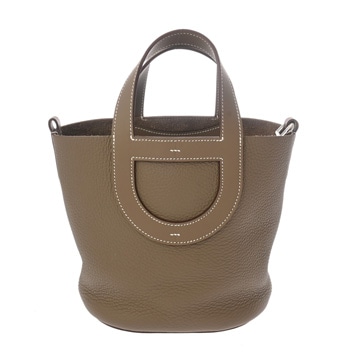 エルメス インザループ 18 エトゥープ トリヨンクレマンス/ヴォースイフト レディース バッグ 【中古】【bag】