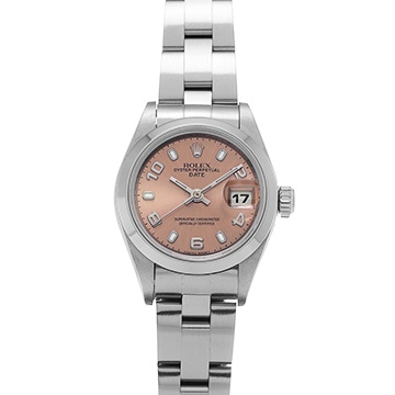 ロレックス オイスターパーペチュアル デイト  69160 ピンク レディース 時計 【中古】【wristwatch】