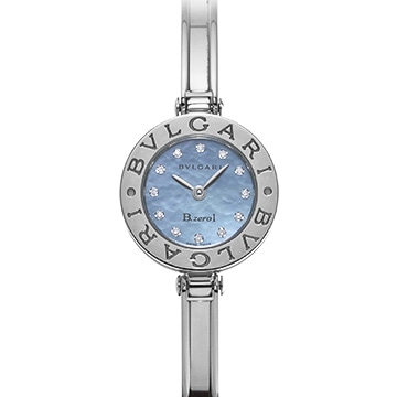 ブルガリ ビーゼロワン BZ22S ブルーシェル/ダイヤモンド レディース 時計 【中古】【wristwatch】