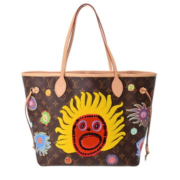 ルイ ヴィトン モノグラム LV×YK ネヴァーフル MM ブラウン M46447 モノグラムキャンバス レディース バッグ 【中古】【bag】