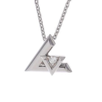 ルイ ヴィトン LV ヴォルトワン ネックレス GM シルバー Q93807 K18ホワイトゴールド WG レディース ジュエリー 【中古】【jewelry】