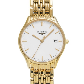 ロンジン リール L4.359.2.12.8 ホワイト メンズ 時計 【中古】【wristwatch】