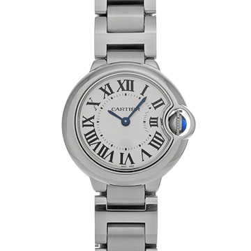 カルティエ バロンブルー ドゥ カルティエ 28mm W69010Z4 シルバー レディース 時計 【中古】【wristwatch】