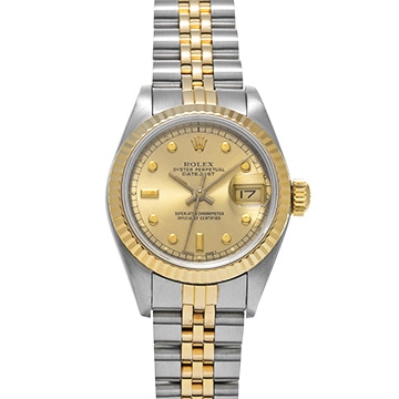ロレックス デイトジャスト 69173 シャンパン レディース 時計 【中古】【wristwatch】