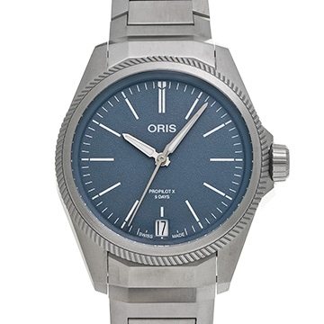 オリス プロパイロット X キャリバー400 01 400 7778 7155-07 ブルー メンズ 時計 【中古】【wristwatch】