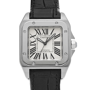 カルティエ サントス 100 MM W20106X8 シルバー ユニセックス 時計 【中古】【wristwatch】