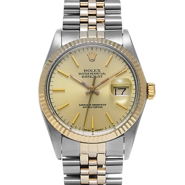 ロレックス デイトジャスト 16013 シャンパン メンズ 時計 【中古】【wristwatch】