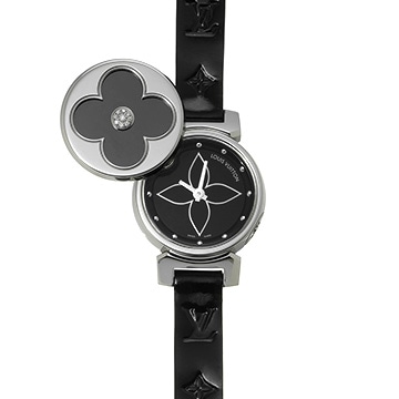 ルイ ヴィトン タンブール ビジュ Q151R ブラック レディース 時計 【中古】【wristwatch】