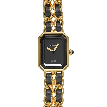 シャネル プルミエール S H0001 ブラック レディース 時計 【中古】【wristwatch】