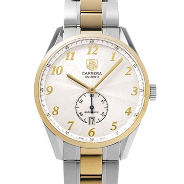 タグ ホイヤー カレラ ヘリテージ キャリバー6 WAS2150.BD0733 シルバー メンズ 時計 【中古】【wristwatch】