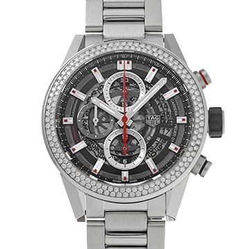 タグ ホイヤー カレラ キャリバーホイヤー01 クロノグラフ CAR201P.BA0766 スケルトン メンズ 時計 【中古】【wristwatch】