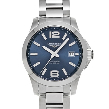 ロンジン コンクエスト L3.776.4.99.6 ブルー メンズ 時計 【中古】【wristwatch】