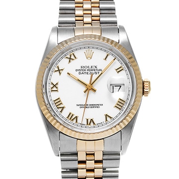 ロレックス デイトジャスト 16233 ホワイトシャンタン メンズ 時計 【中古】【wristwatch】