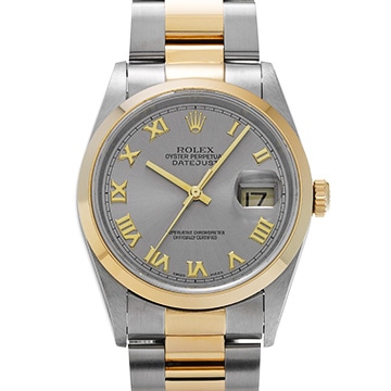 ロレックス デイトジャスト 16203 グレー メンズ 時計 【中古】【wristwatch】