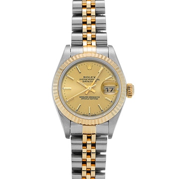 ロレックス デイトジャスト 79173 シャンパン レディース 時計 【中古】【wristwatch】