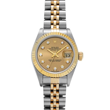 ロレックス デイトジャスト 79173G シャンパン/ダイヤモンド レディース 時計 【中古】【wristwatch】
