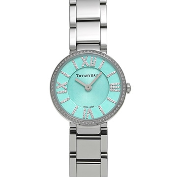 ティファニー アトラス 2ハンド 63320811 ティファニーブルー/ダイヤモンド レディース 時計 【中古】【wristwatch】
