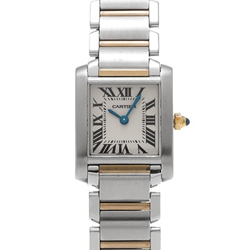 カルティエ タンク フランセーズ SM W51007Q4 シルバー レディース 時計 【中古】【wristwatch】