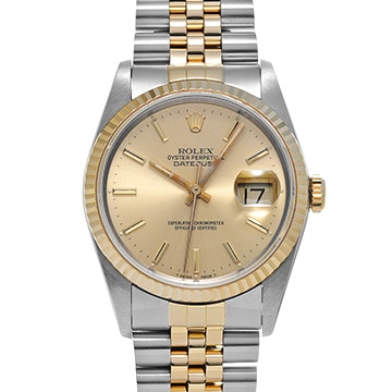 ロレックス デイトジャスト 16233 シャンパン メンズ 時計 【中古】【wristwatch】