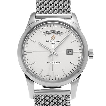 ブライトリング トランスオーシャン デイ&デイト A4531012/G751 シルバー メンズ 時計 【中古】【wristwatch】