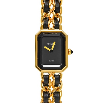 シャネル プルミエール S H0001 ブラック レディース 時計 【中古】【wristwatch】