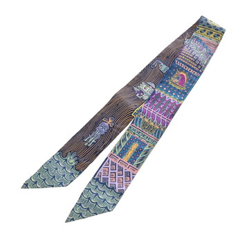 エルメス ツイリー SUPER SILK QUEST マルチカラー シルク100％ レディース 【新品】【other】