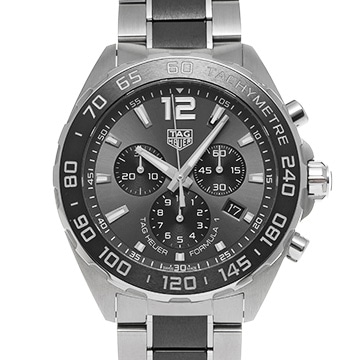 タグ ホイヤー フォーミュラ1 クォーツ クロノグラフ CAZ1011.BA0843 グレー/ブラック メンズ 時計 【中古】【wristwatch】