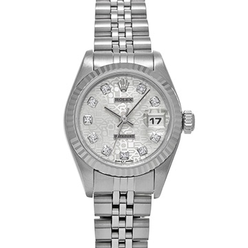 ロレックス デイトジャスト 69174G シルバーコンピュータ/ダイヤモンド レディース 時計 【中古】【wristwatch】
