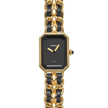 シャネル プルミエール S H0001 ブラック レディース 時計 【中古】【wristwatch】
