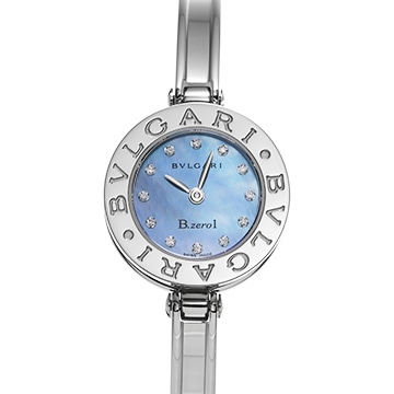 ブルガリ ビーゼロワン BZ22S ブルーシェル/ダイヤモンド レディース 時計 【中古】【wristwatch】