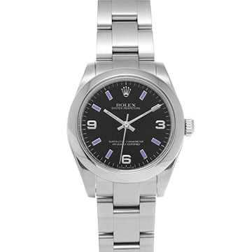 ロレックス オイスターパーペチュアル 177200 ブラック ユニセックス 時計 【中古】【wristwatch】