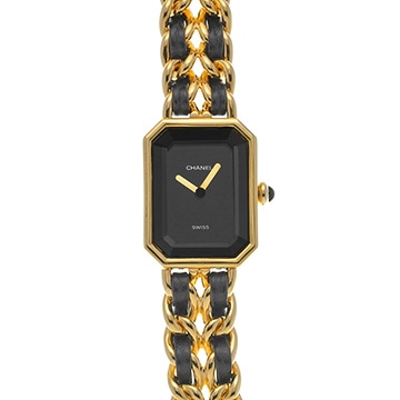 シャネル プルミエール S H0001 ブラック レディース 時計 【中古】【wristwatch】