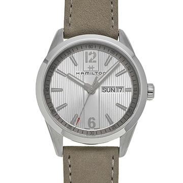 ハミルトン ブロードウェイ デイデイト クオーツ H43311915 シルバー メンズ 時計 【中古】【wristwatch】