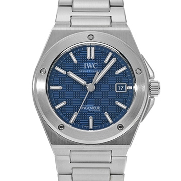 IWC インヂュニア オートマチック 40 IW328907 ブルー メンズ 時計 【中古】【wristwatch】
