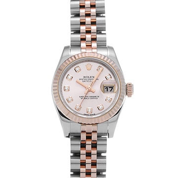 ロレックス デイトジャスト 179171G ピンク/ダイヤモンド レディース 時計 【中古】【wristwatch】
