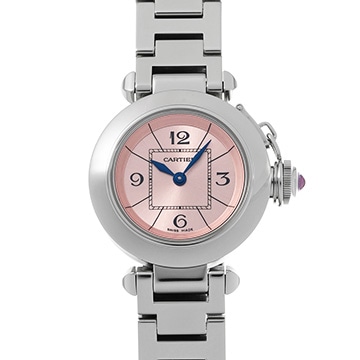 カルティエ ミスパシャ W3140008 ピンク レディース 時計 【中古】【wristwatch】