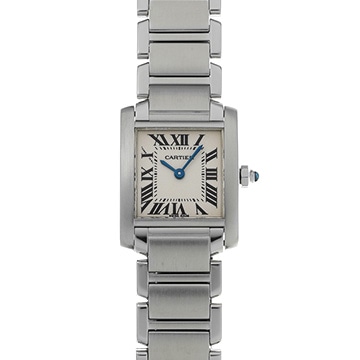 カルティエ タンクフランセーズ SM　 W51008Q3 シルバー レディース 時計 【中古】【wristwatch】
