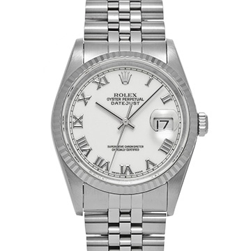 ロレックス デイトジャスト 16234 ホワイトシャンタン メンズ 時計 【中古】【wristwatch】