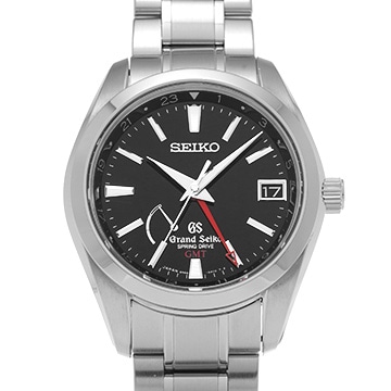 グランドセイコー スプリングドライブ GMT マスターショップ限定 SBGE011 ブラック メンズ 時計 【中古】【wristwatch】