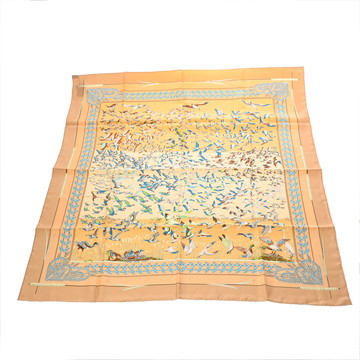 エルメス カレ 90 LIBRES COMME L’AIR マルチカラー シルク100％ レディース 【中古】【other】